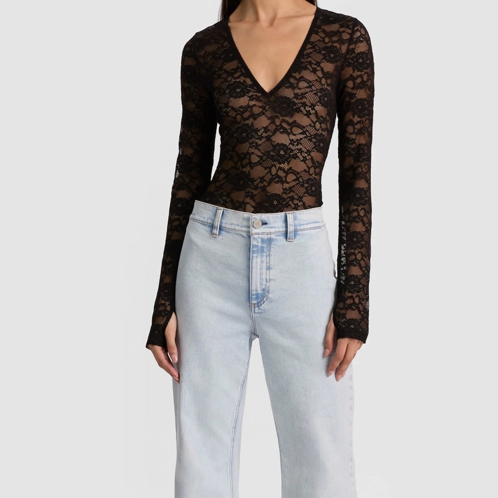 NWT Teagan Lace Bodysuit, Size L - Picture 4 of 4